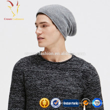 Chapéu Merino de lã tricotada de inverno Beanie para homem